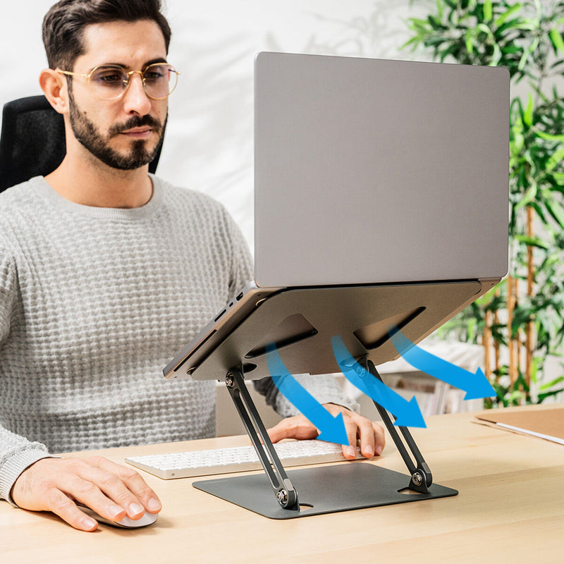 Supporto Laptop Regolabile in Alluminio Pieghevole